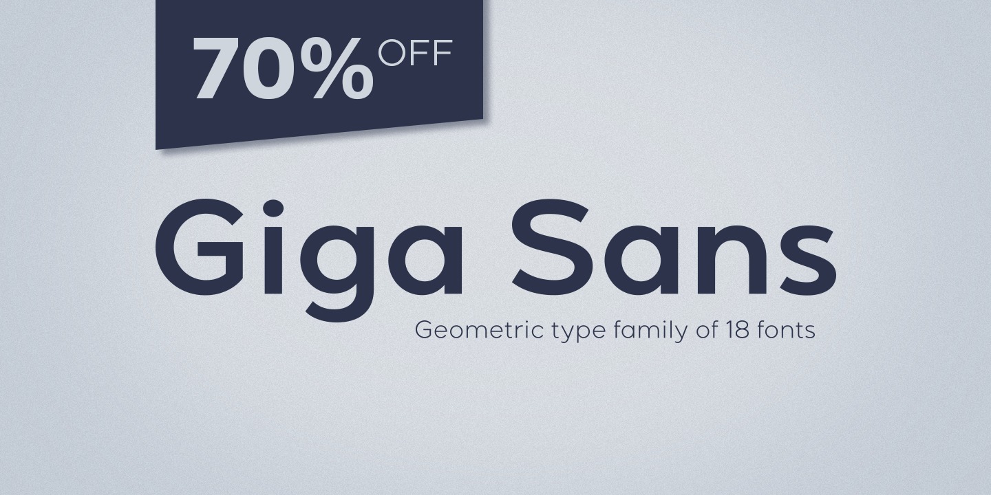 Ejemplo de fuente Giga Sans Light Italic